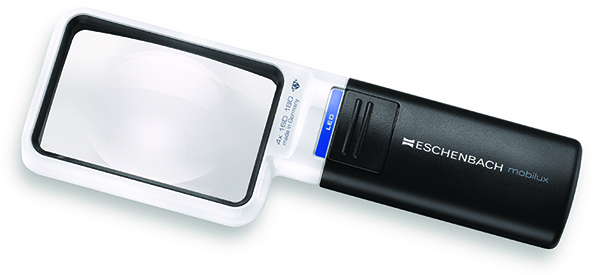 Handheld Magifiers Mobilux LED Hand Held Magnifier, 4x | Lighted Hand Held Magnifiers