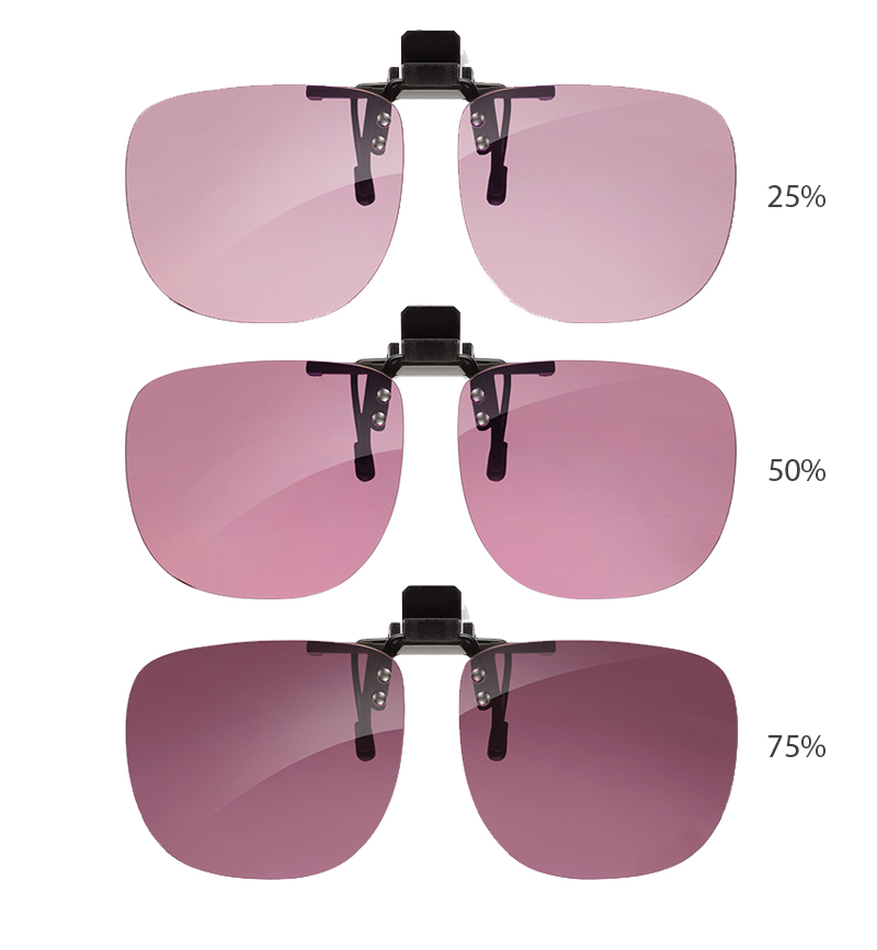 Pink clip on hot sale sunglasses