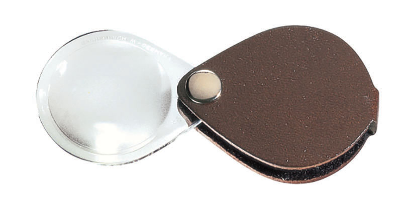 Classic Folding Pocket Magnifier Brown