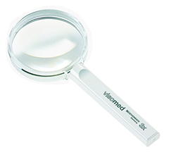 72070 - Metal Precision Folding Magnifier - 4X+6X=10X Magnification - 30 mm  Lens - Biconvex
