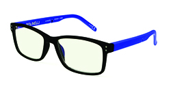 Polinelli Reader - Blue/Black Plano Polinelli Reader - Blue/Black Plano