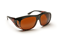 Solar Shield - Amber - Small, Premium Low Vision Eyewear